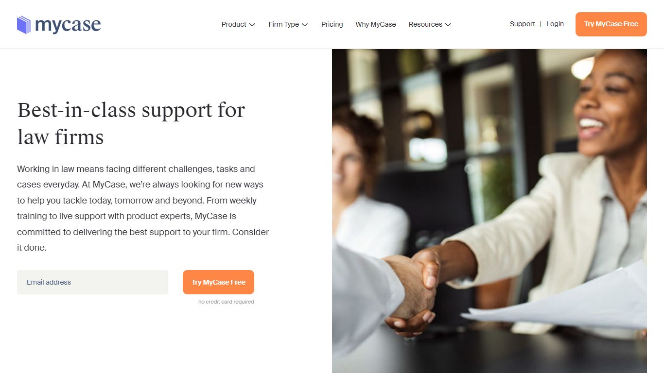 Best In Class Support - MyCase